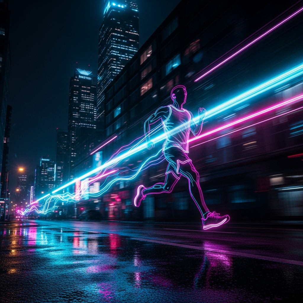Athlete in motion