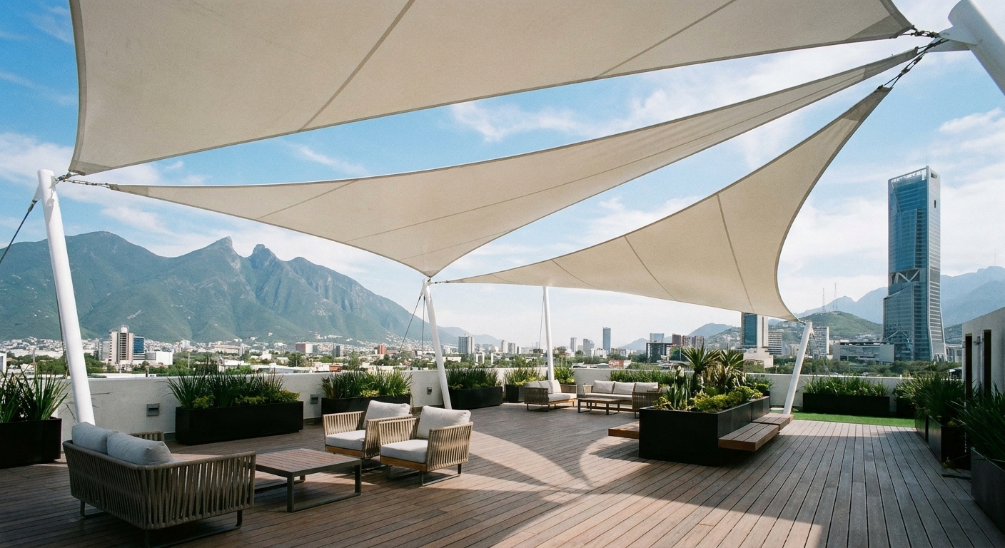 Torre Benavides - Proyecto Skycover de terraza médica en Monterrey por Eclipse Cubiertas