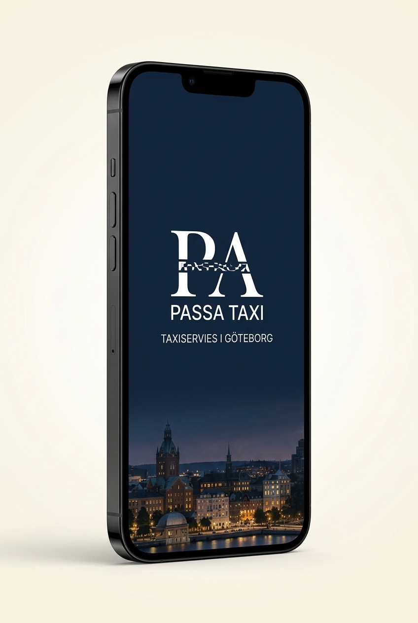 Passa Taxi-appen på mobil