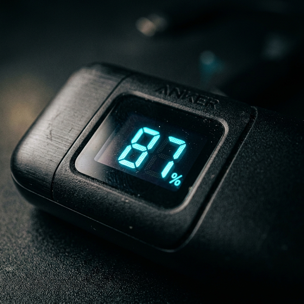 LED digital display close-up