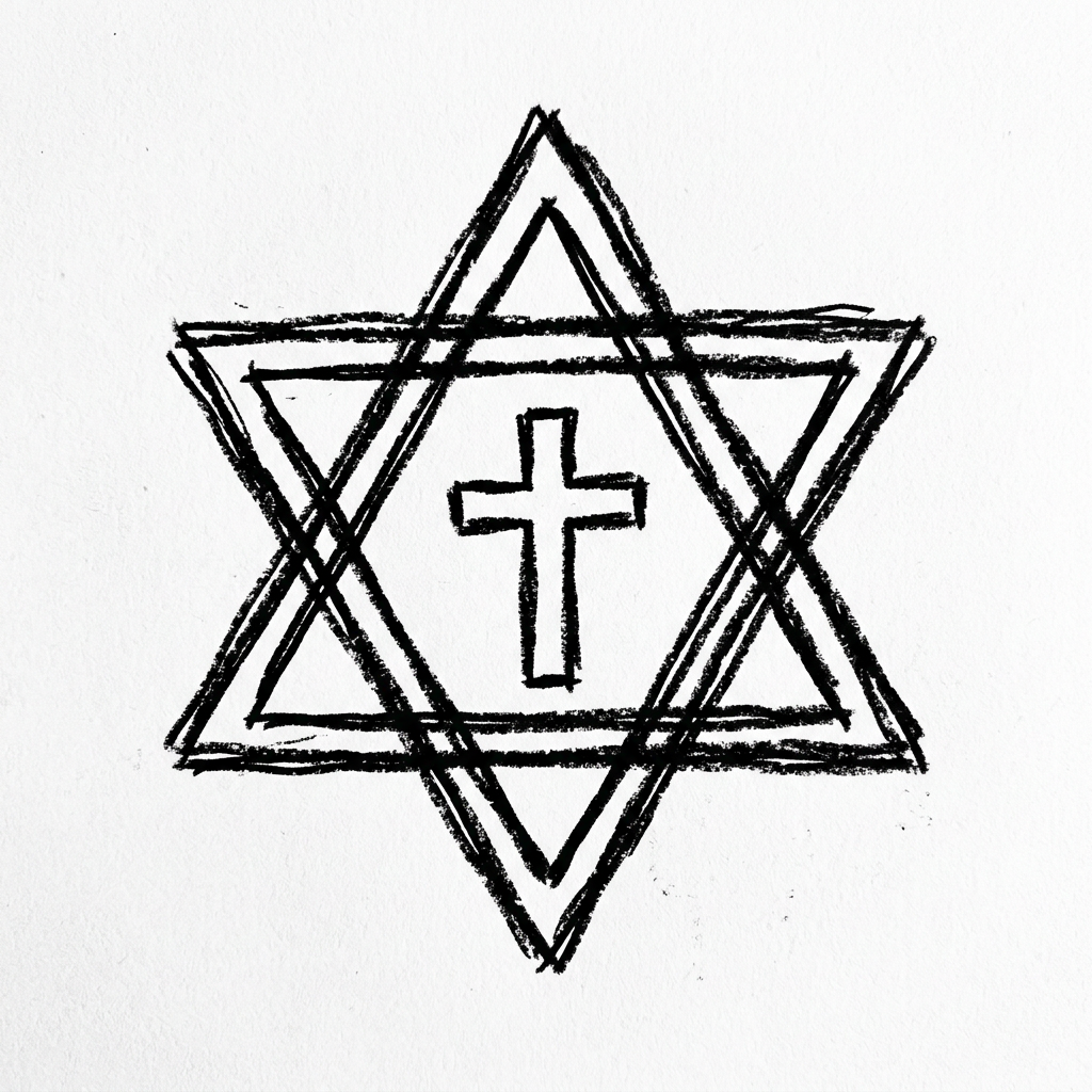 star of david with cross