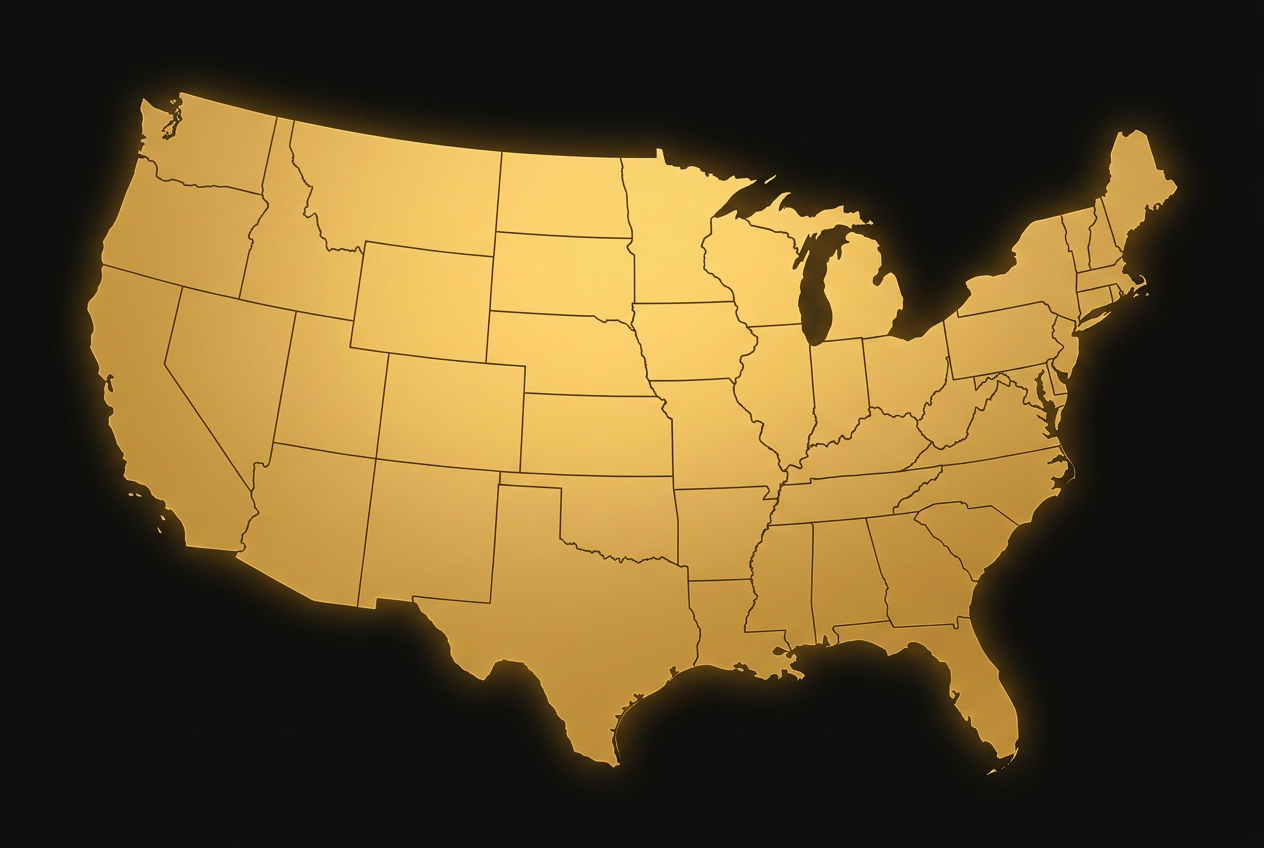 First In Freight nationwide coverage map — all lower 48 states