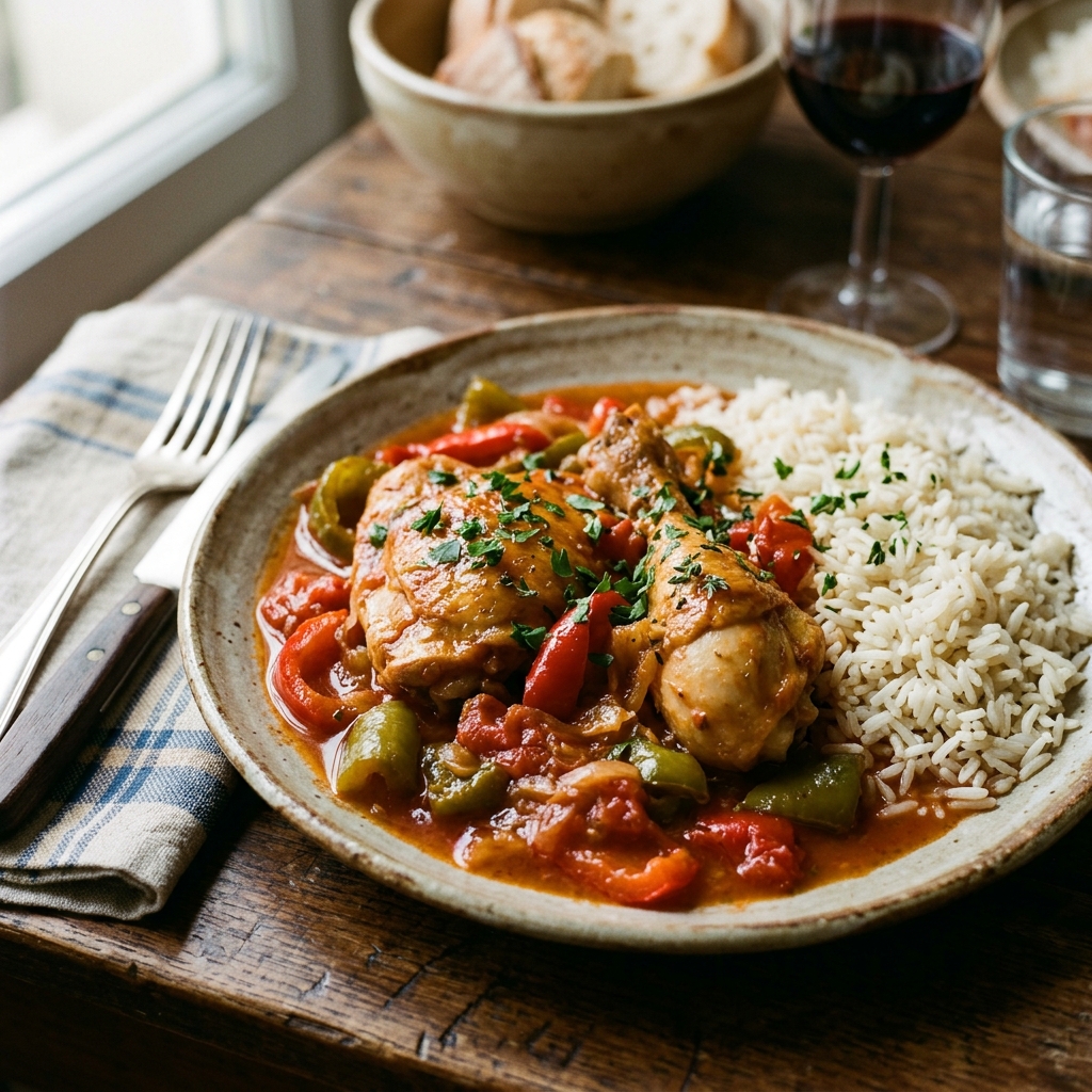 Poulet basquaise
