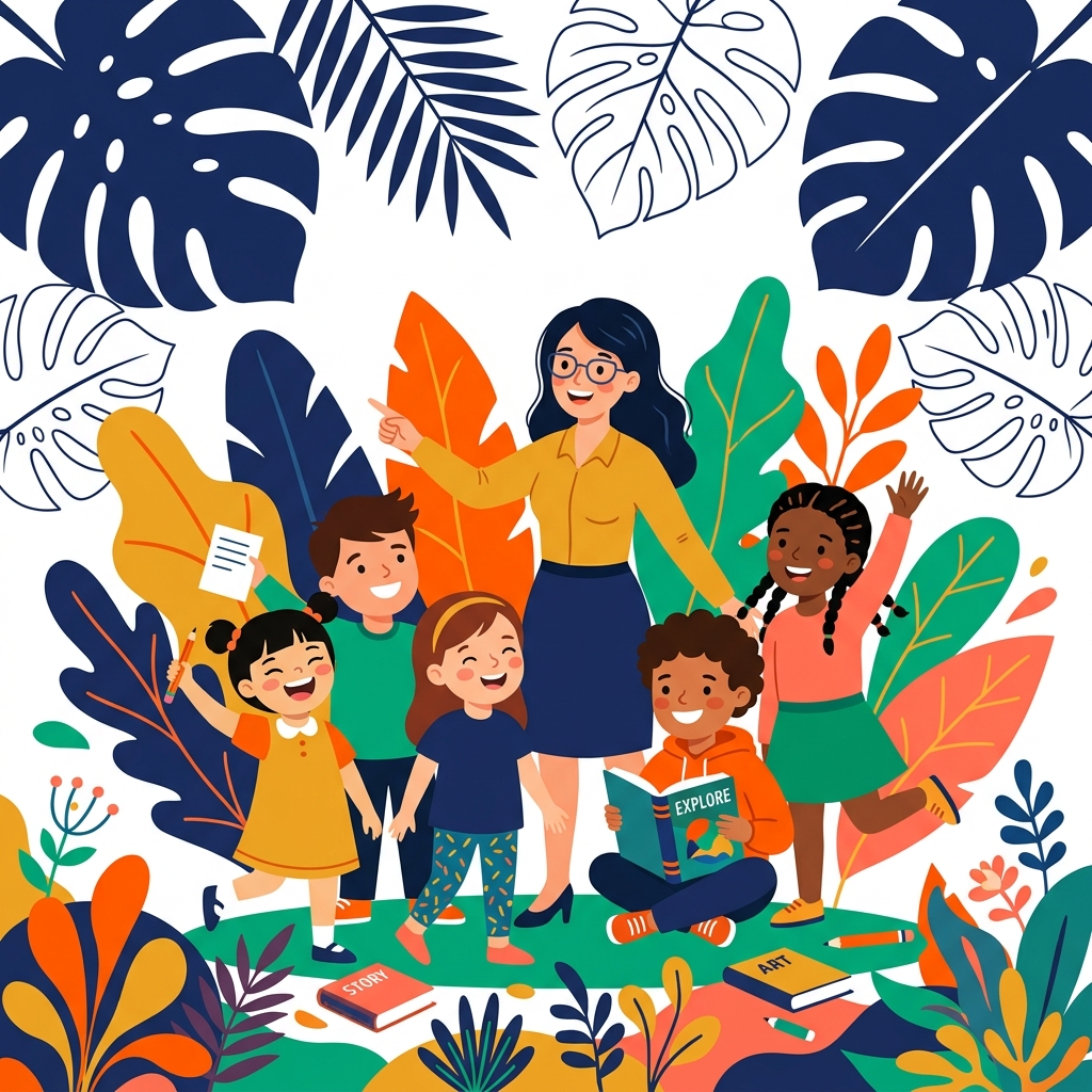 Tadam Academy - children learning with colorful illustrations