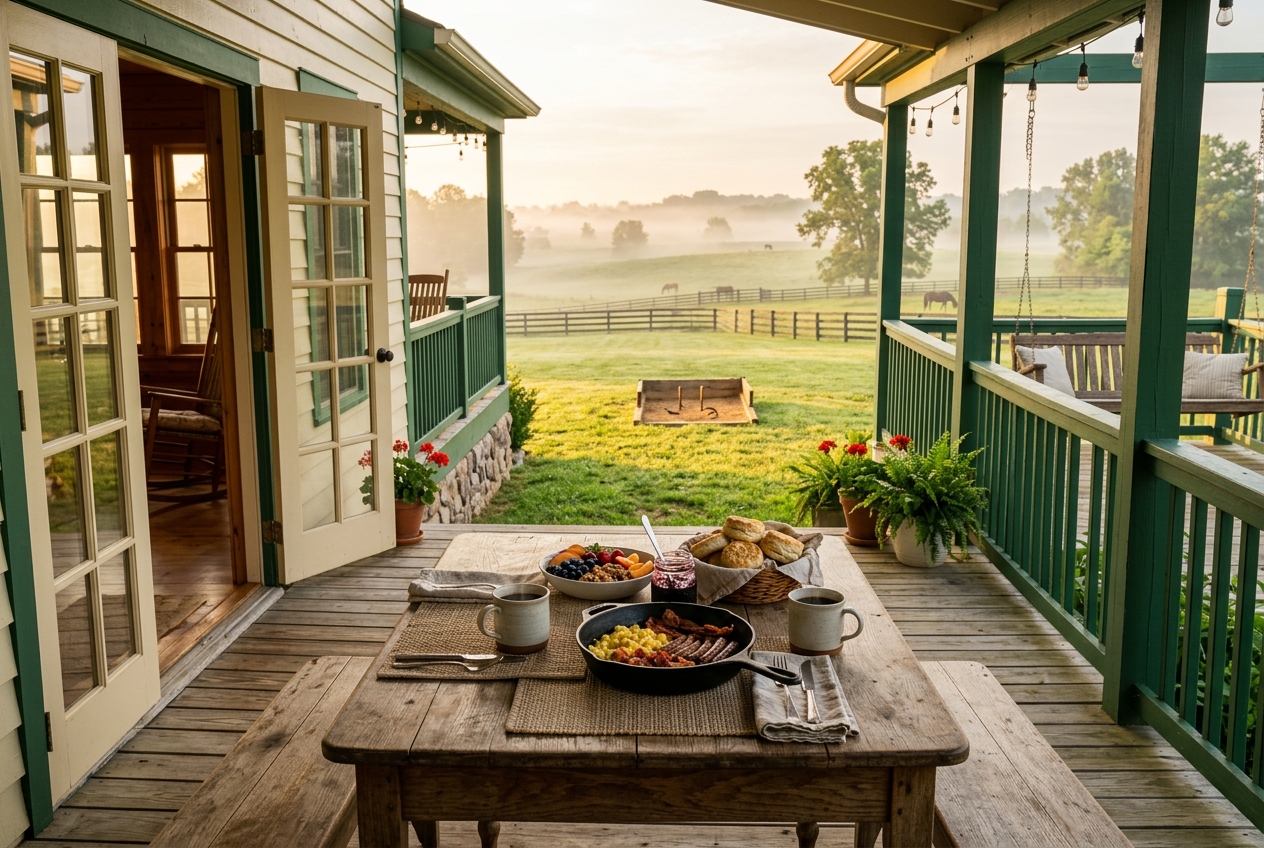 Dawn on the Kentucky Porch