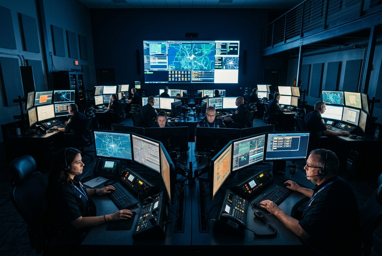 Emergency dispatch and incident command center