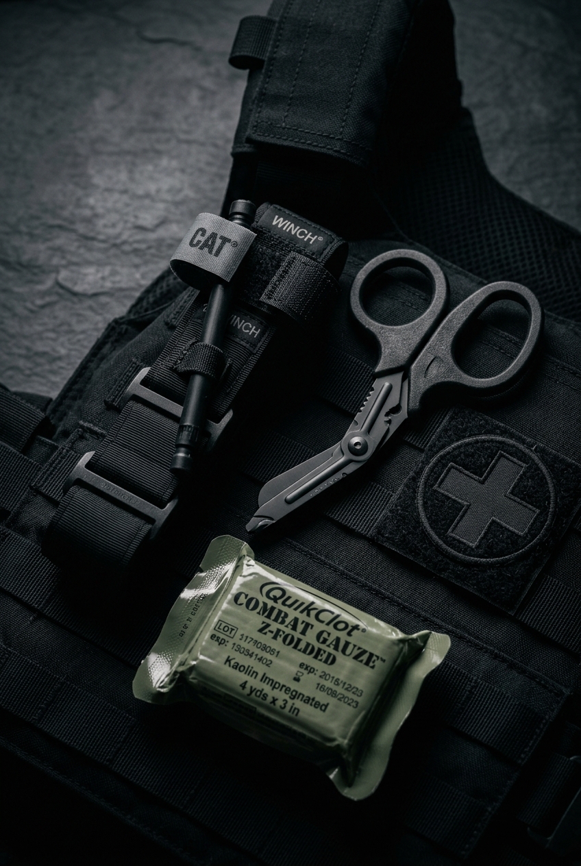 Tactical medical kit detail