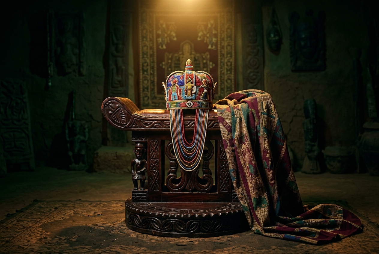 Ògìyán of Ejigbo royal regalia