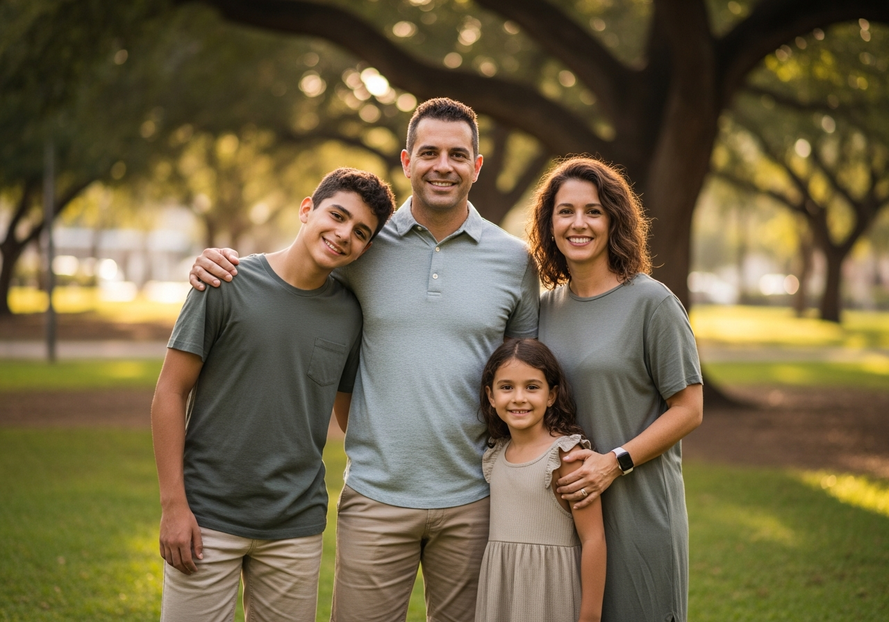 Middle-class families in San Juan, Caguas and Ponce