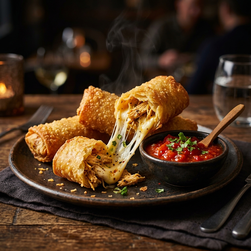 FRY BOXX Chicken Cheese Spring Roll