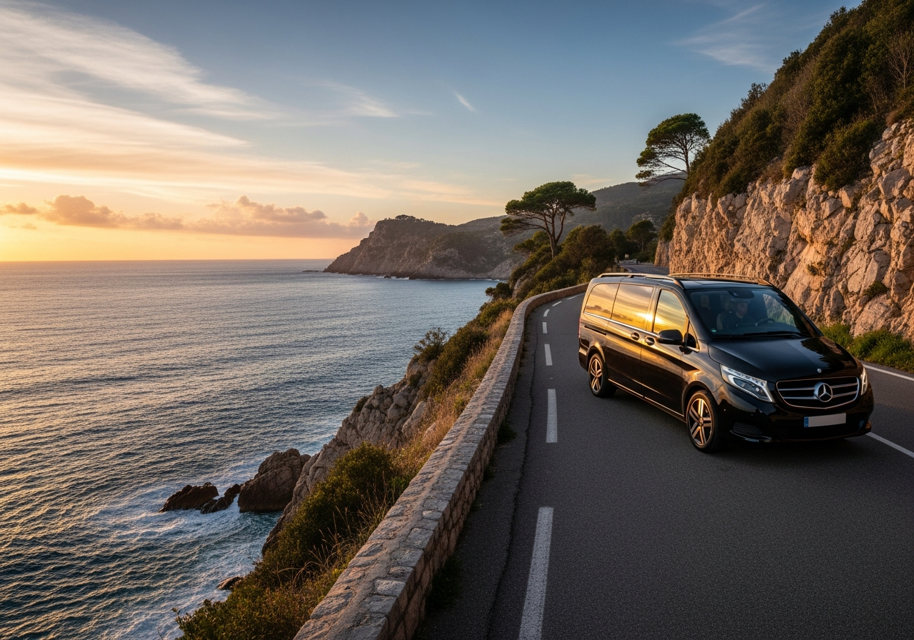Mercedes V-Class luxury van French Riviera