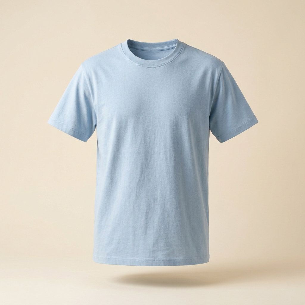 Powder Blue relaxed tee