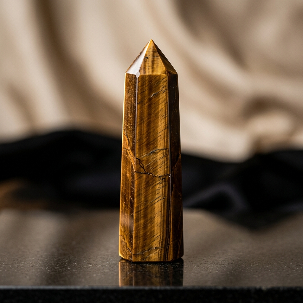 Tiger's Eye Point Quartz