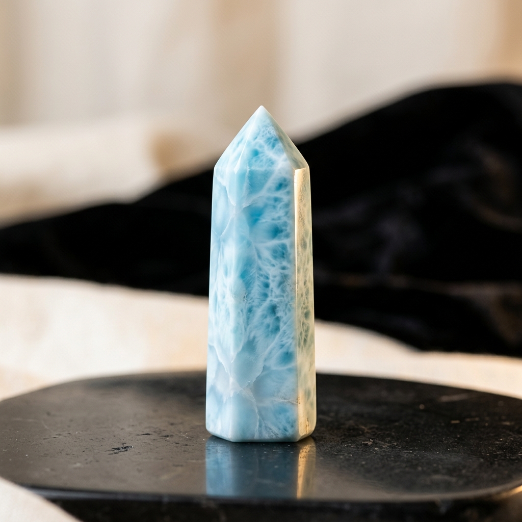 Larimar Point Quartz