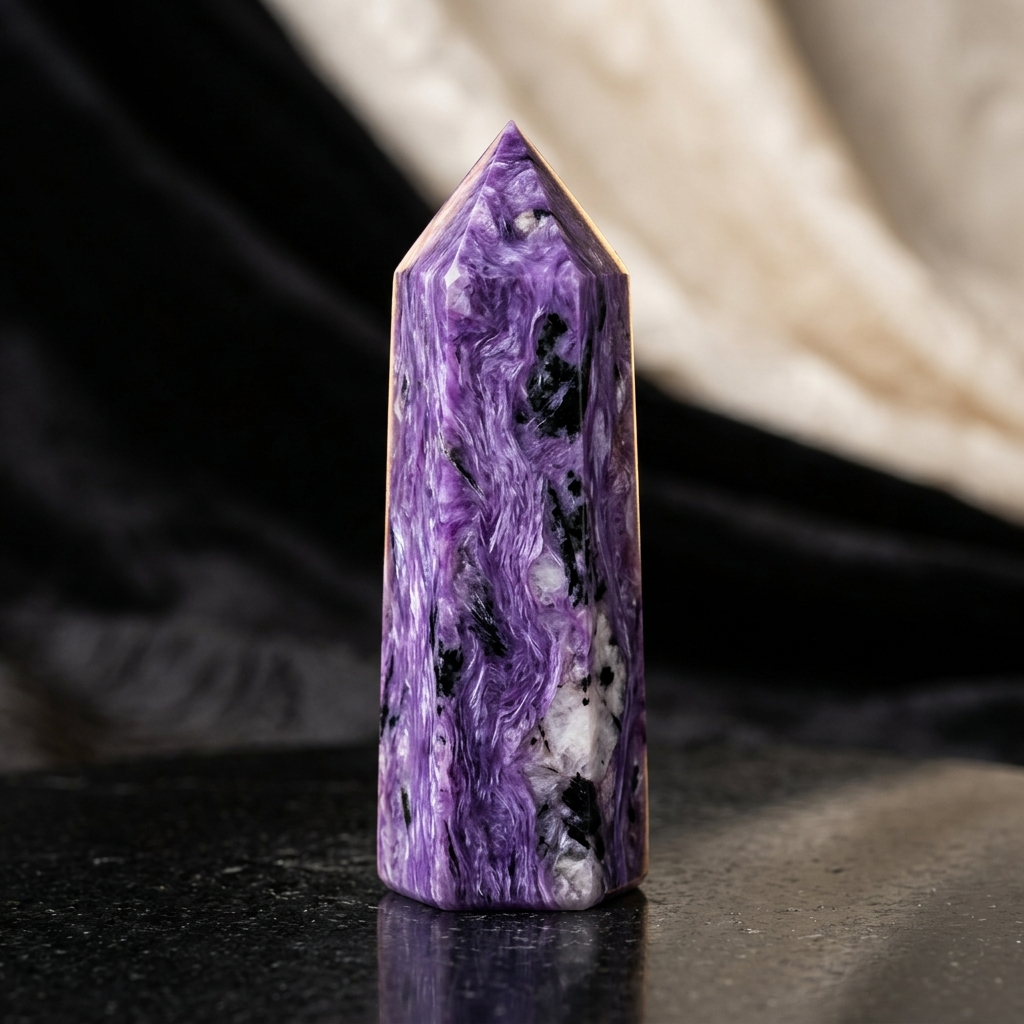 Charoite Point Quartz