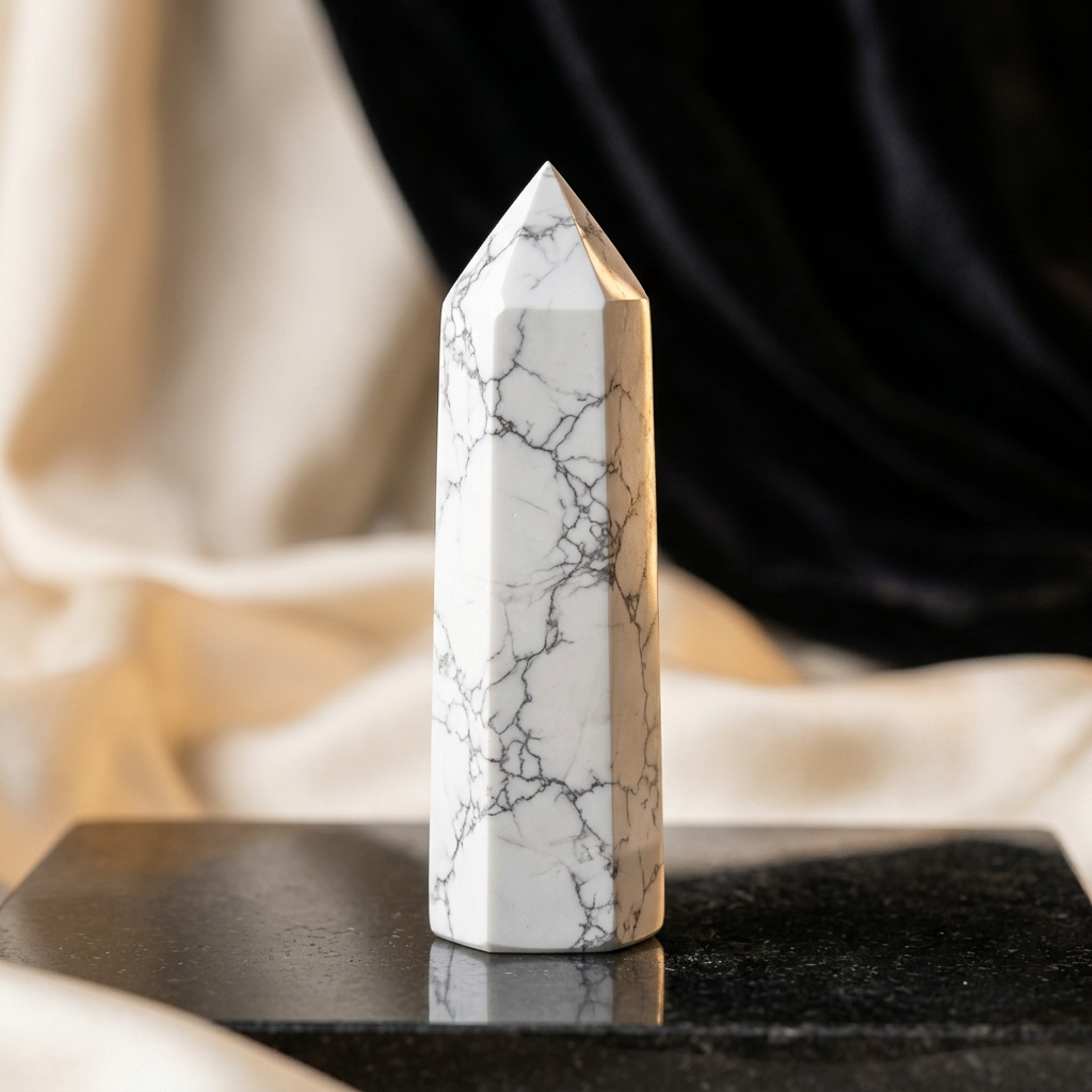 Howlite Point Quartz
