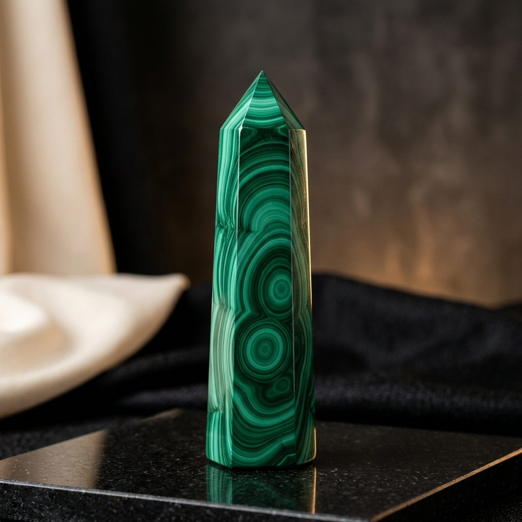 Malachite Point Quartz