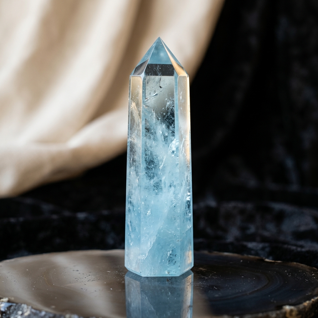 Aquamarine Point Quartz