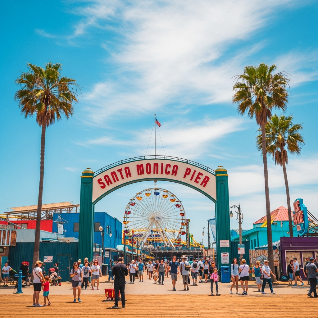 Santa Monica Pier entrance