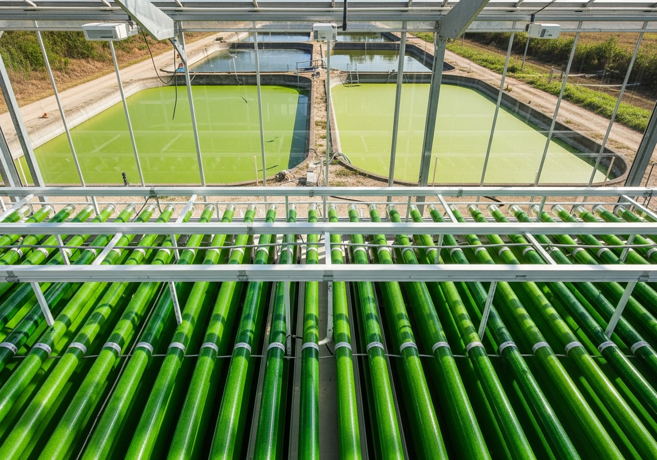 Sistemas de cultivo de Espirulina: fotobiorreactores cerrados (alta calidad) vs estanques abiertos (riesgo de contaminacion)