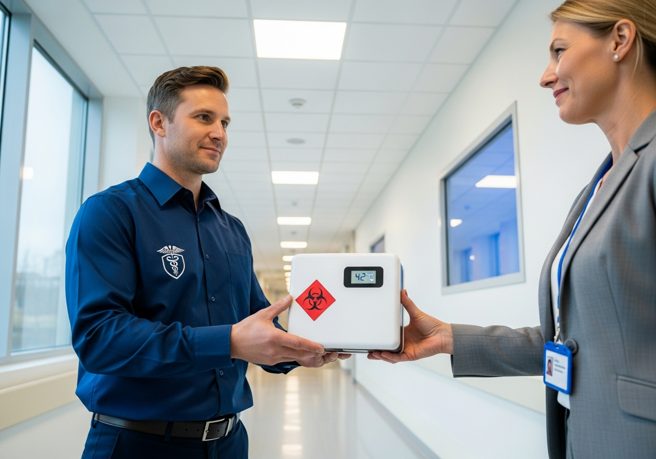 Courier handoff