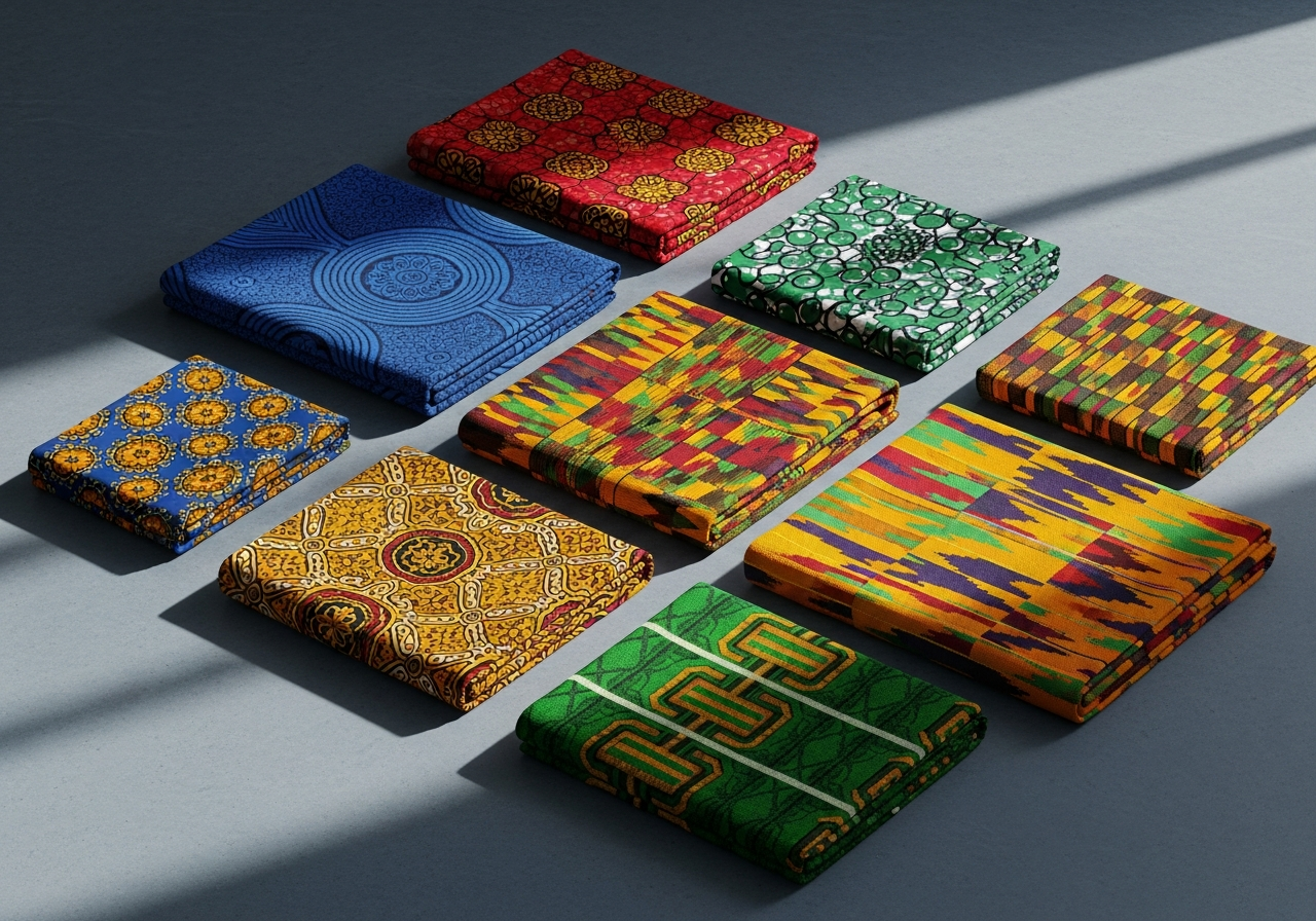 Fabric flat lay