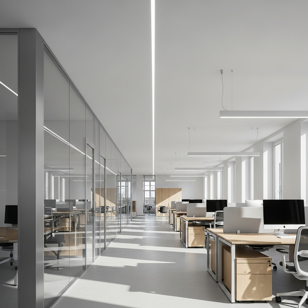 Aménagement d'espace de travail moderne