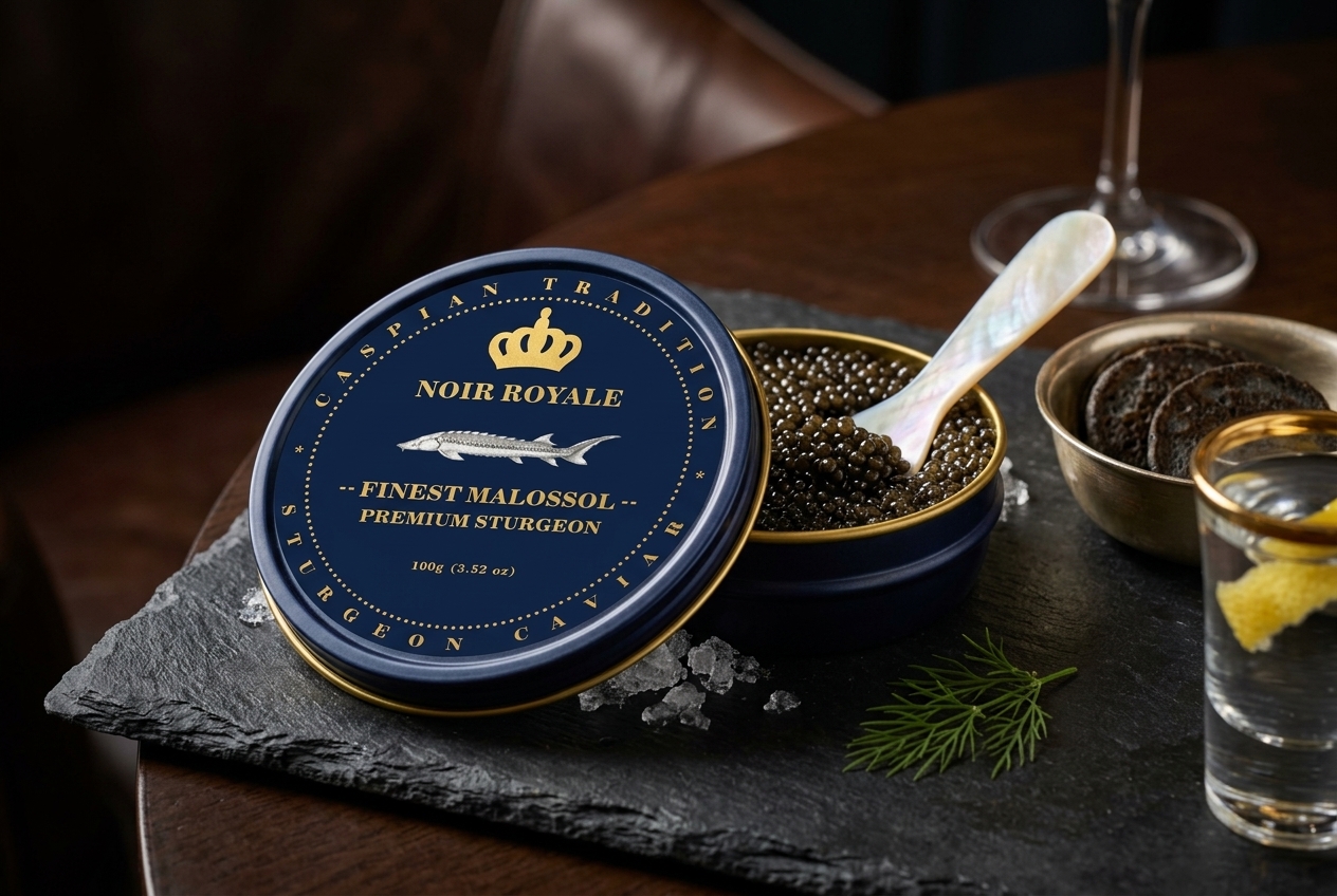 Noir Royale: Finest Malossol Sturgeon Caviar