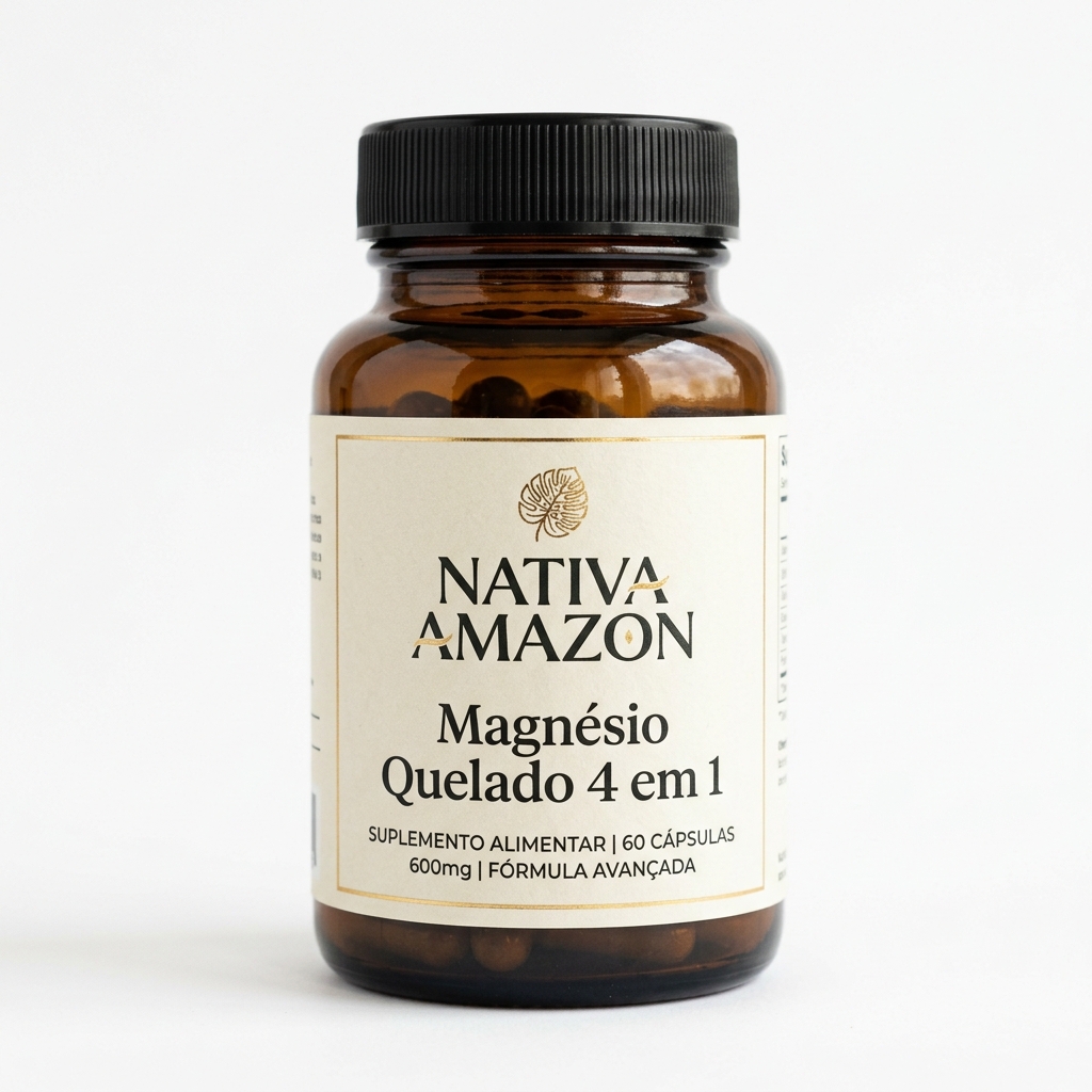 Magnésio Quelado 4 em 1