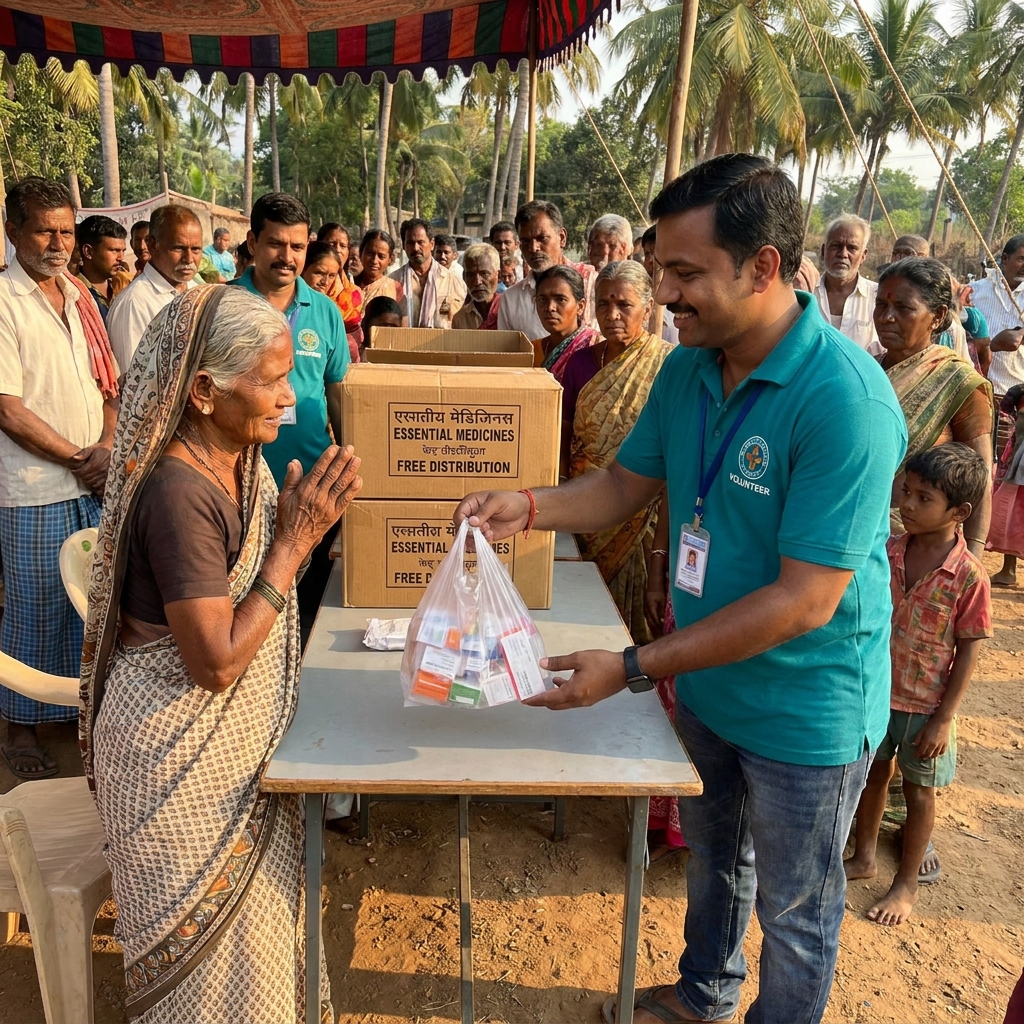 Free medicine distribution