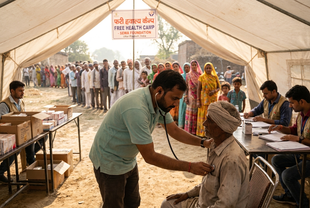 Community healthcare outreach in a rural setting