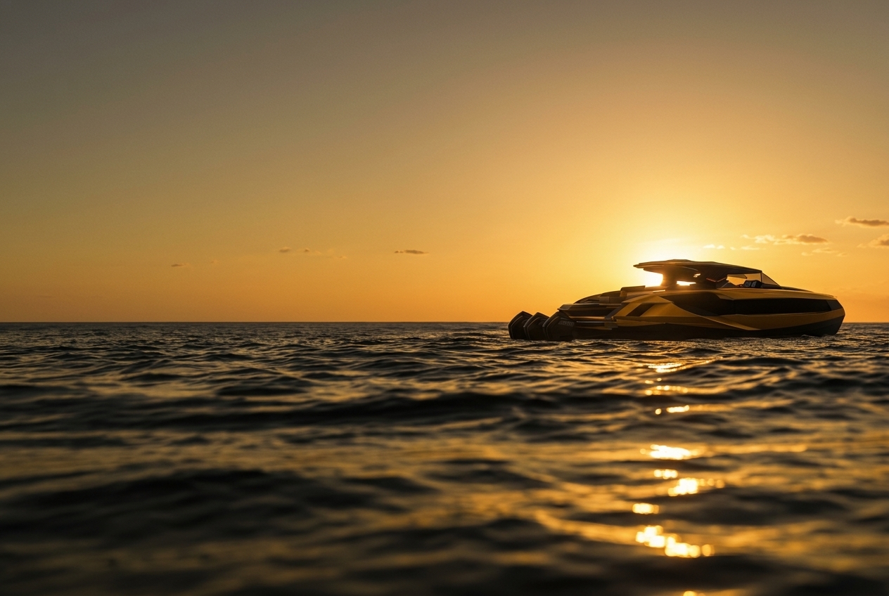 Sunreef Ultima 44 Z at sunset