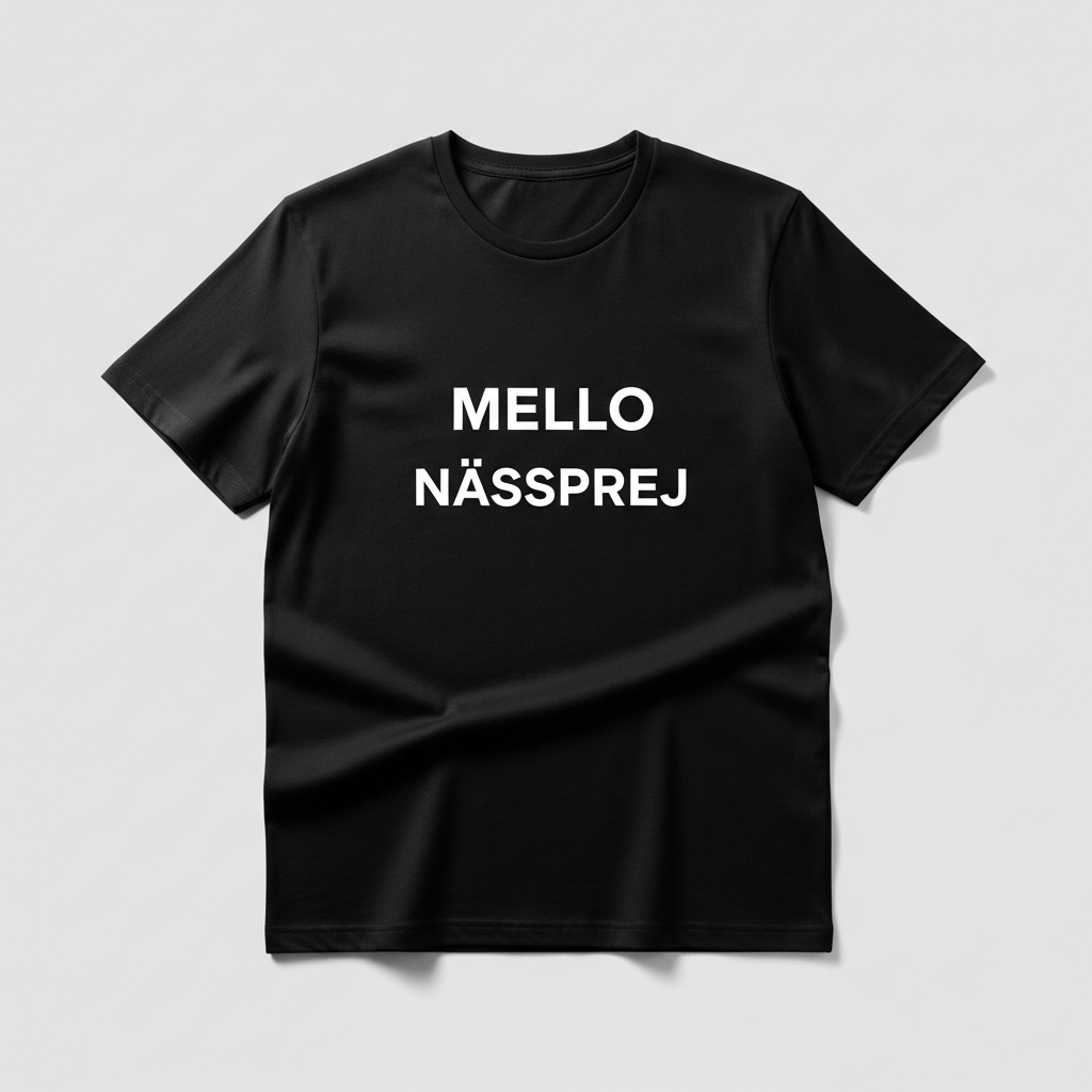 Tröja med tryck Mello Nässprej