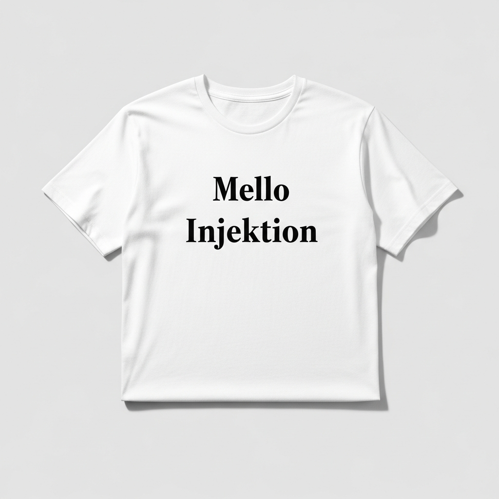 Tröja med tryck Mello injektion