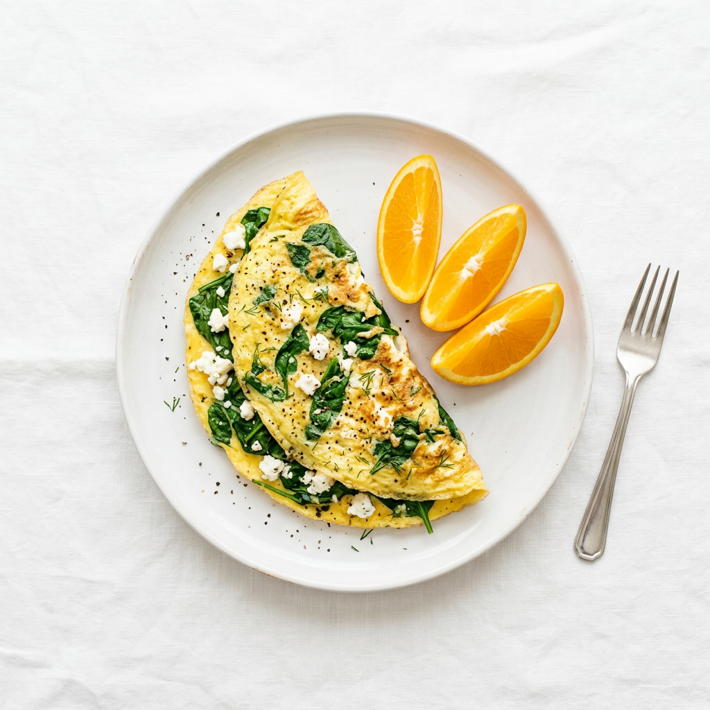 Spinach & Feta Omelet