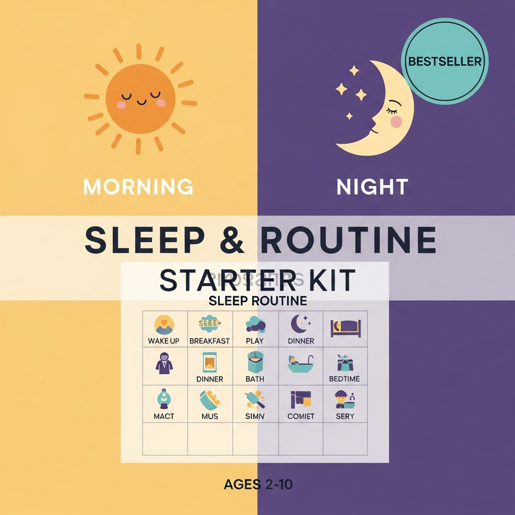 The Sleep & Routine Starter Kit™ | Calmer Mornings & Peaceful Nights | Ages 2-10