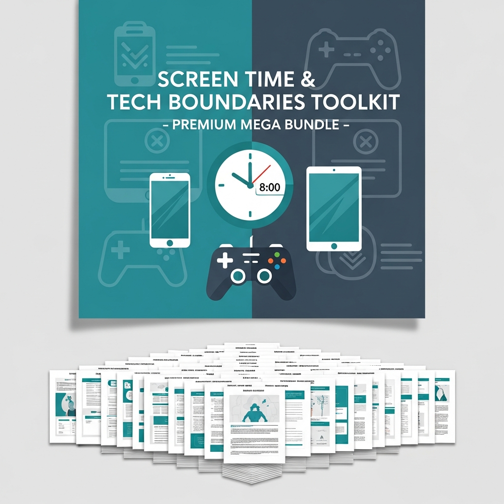The Complete Screen-Time & Tech Boundaries Mega Bundle™ | Digital Wellness System | Ages 4-15