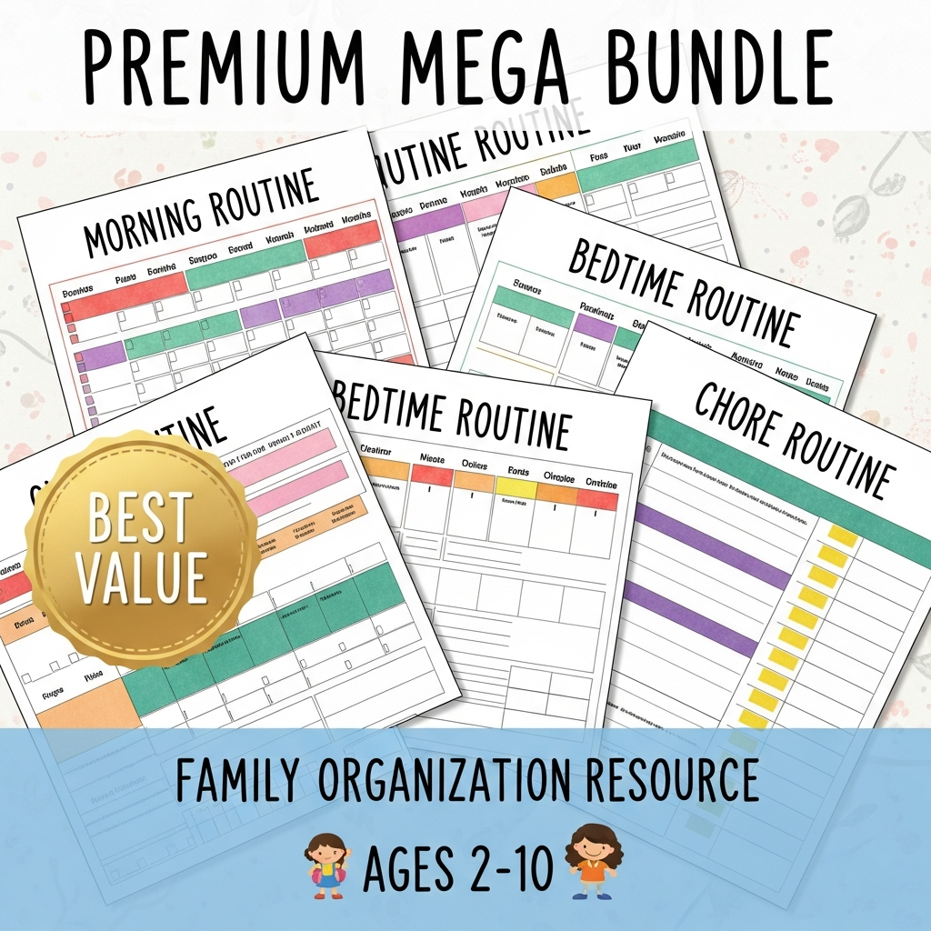 The Routine Charts Mega Pack™ | Complete Daily Structure System | Ages 2-10