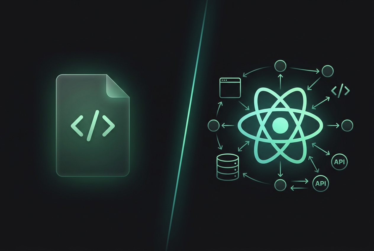 Static vs React: Two Ways to Build a Portfolio
