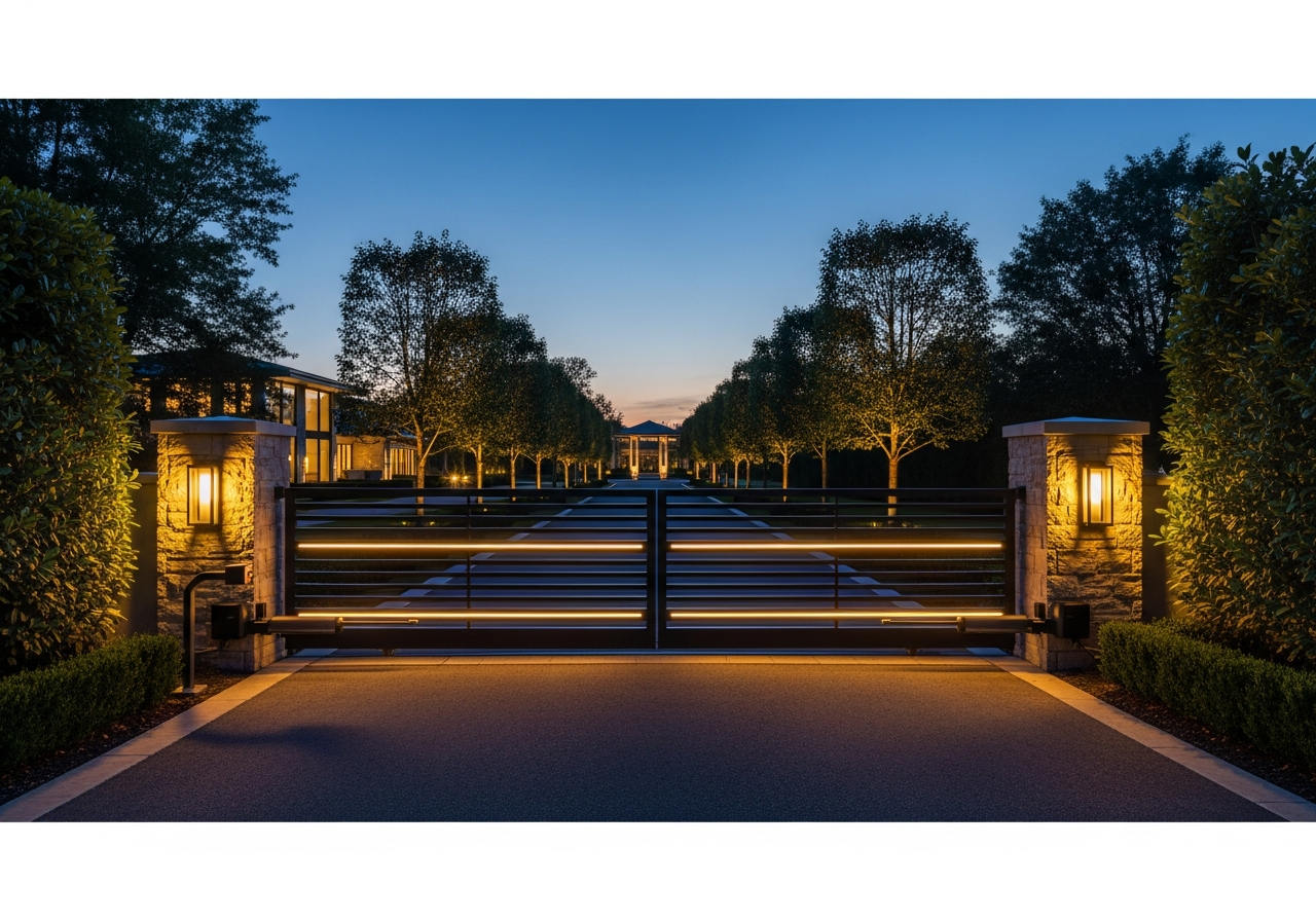 Secure driveway gate