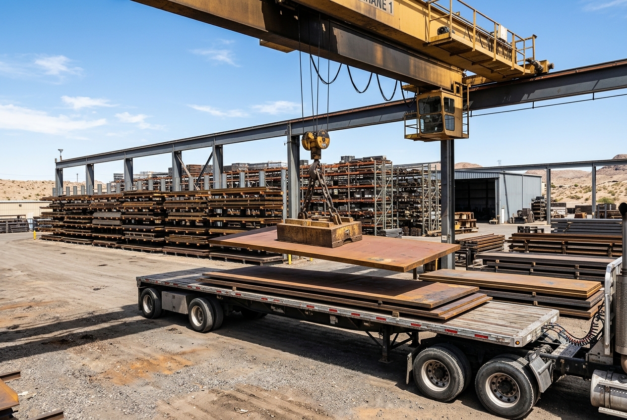 Mixed grade plate consignment, cut and shipped to site
