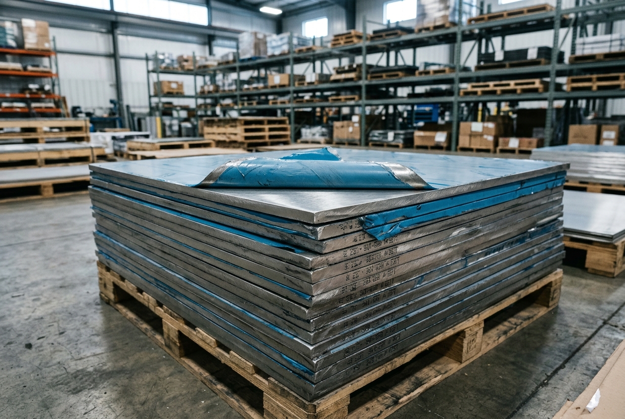 Stainless plate for food and beverage equipment