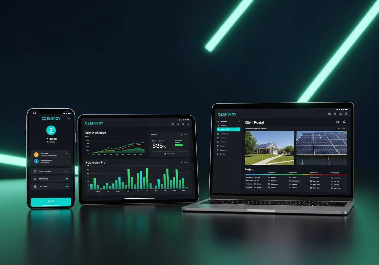 OZ ENERGY - Portail Client sur iPhone, iPad et MacBook