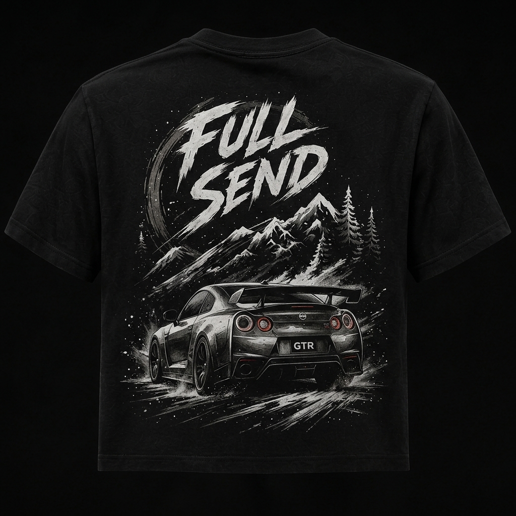Full Send GTR Tee Black
