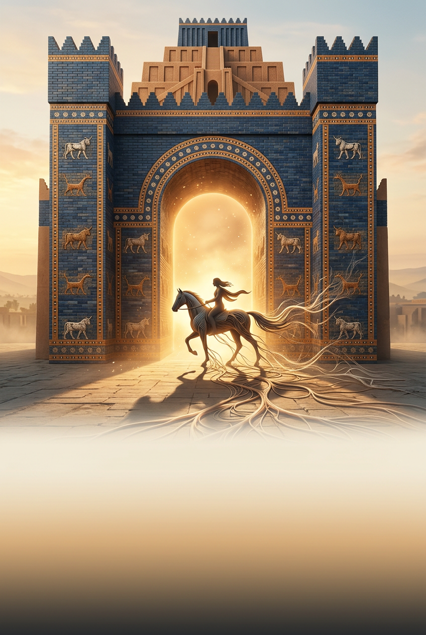 Ancient lapis threshold