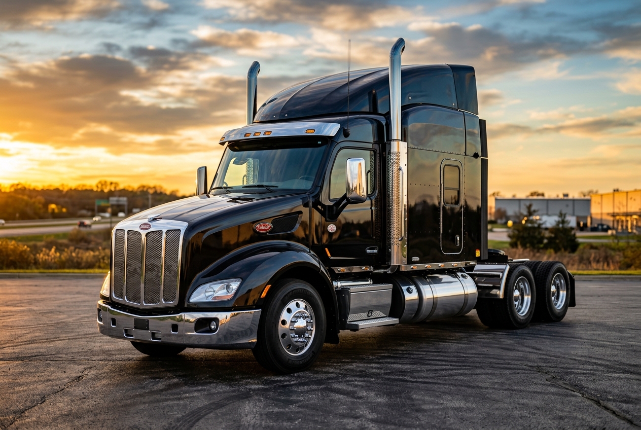 Peterbilt 579 Ultraloft Midnight Black