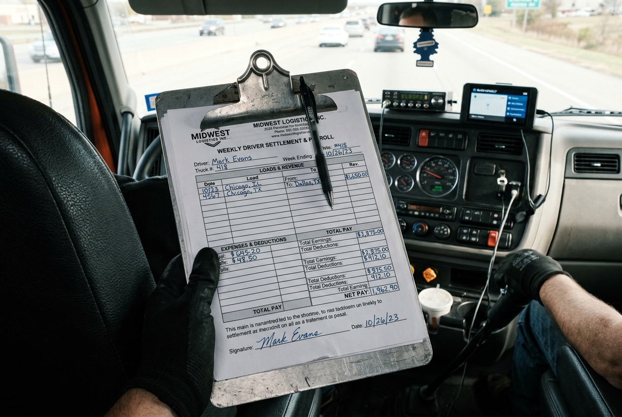 How to Read a Trucking Settlement Sheet