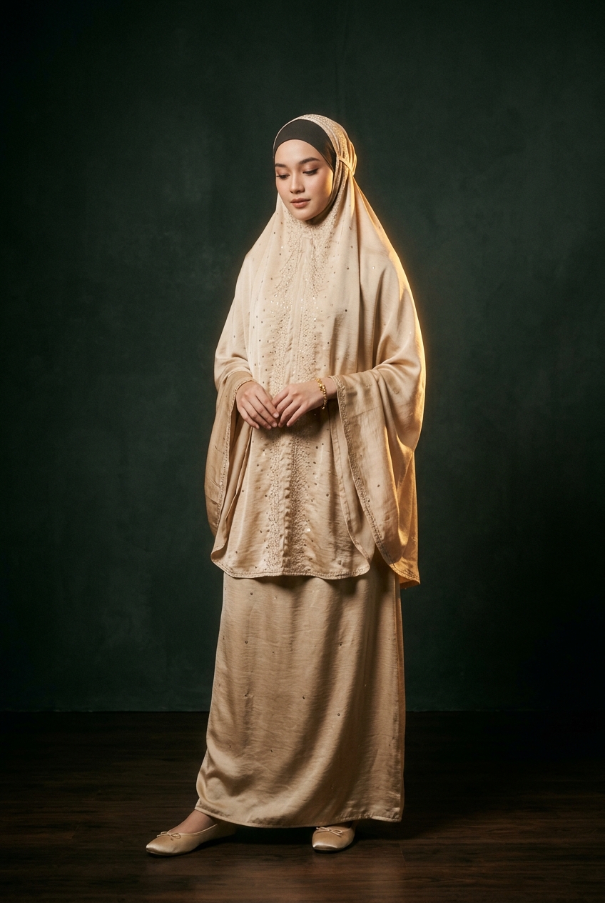 Mukena Champagne Luster