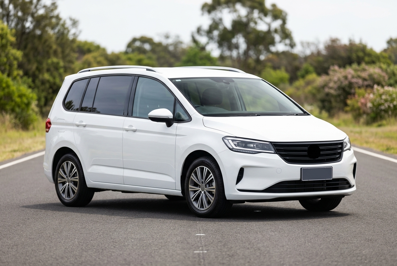 Representative white SUV / MPV for family and group travel