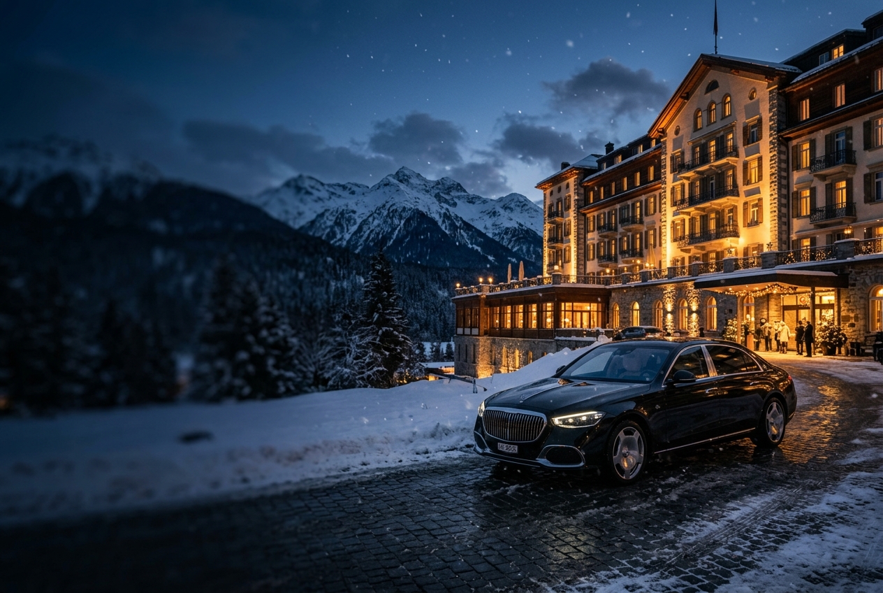 WEF Delegation Transport Davos